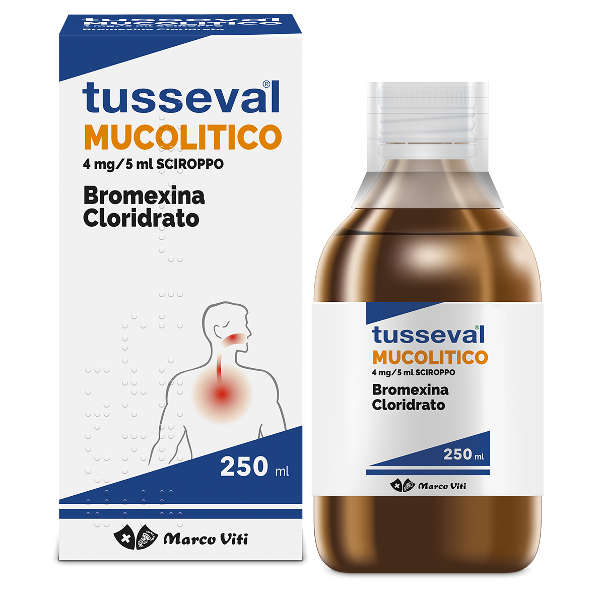 Tusseval Mucolitico 4 Mg/5 Ml Sciroppo Flacone Da 250 Ml