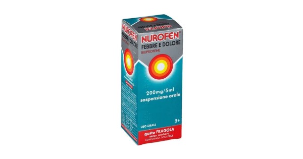 Nurofen Febbre E Dolore 200mg/5ml Sospensione Orale Gusto Fragola Senza Zucchero 100 ml