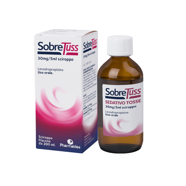 SobreTuss Sedativo Tosse Secca 30 mg/5 ml Sciroppo Levodropropizina 200 ml