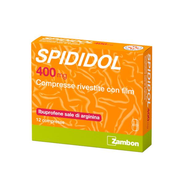 Spididol 400 mg Ibuprofene Sale di Arginina Analgesico 12 Compresse Rivestite