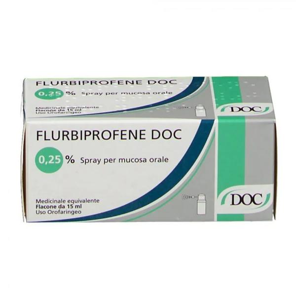 Doc Generici Flurbiprofene Spray per Mucosa Orale Lenitivo 15 ml