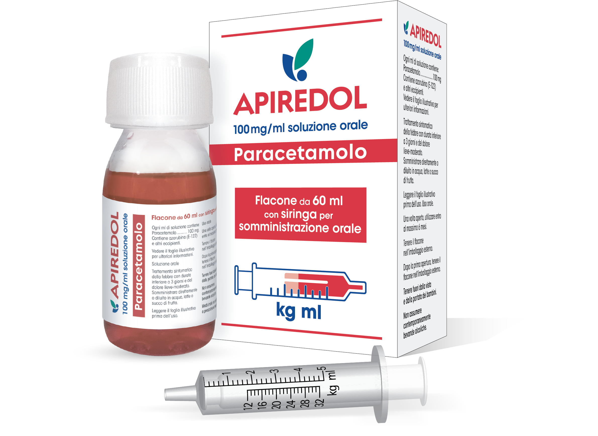 100 mg/ml soluzione orale 1 flacone pet 60 ml con adattatore per siringa dosatrice chiusura a prova di bambino e siringa dosatrice