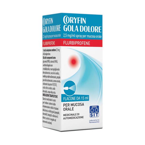 Coryfin Gola Dolore Spray Flurbiprofene Analgesico 15 ml