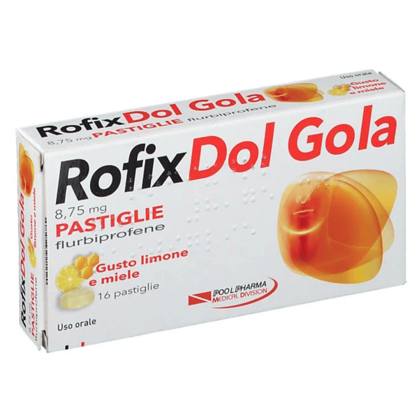 Rofixdol Gola e Dolore Gusto Limone e Miele 16 Pastiglie
