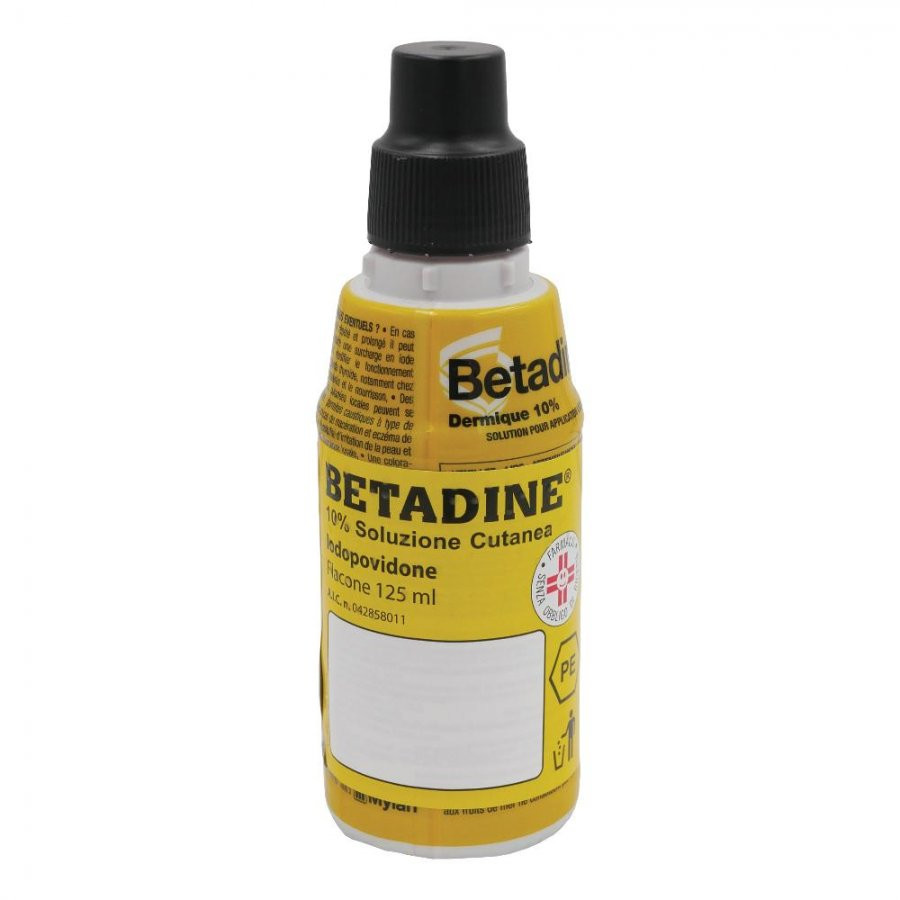 "10% soluzione cutanea"flacone 125 ml"