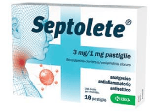 Septolete Pastiglie Eucalipto 3mg 1mg Antinfiammatorio Gola 16 Pezzi