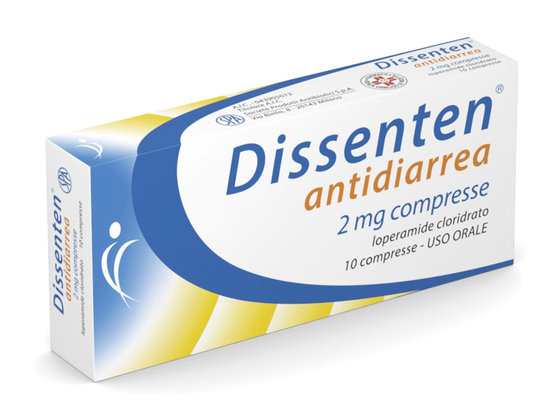 Dissenten Antidiarroico 2mg 10 Compresse Loperamide Diarrea Acuta Farmaco