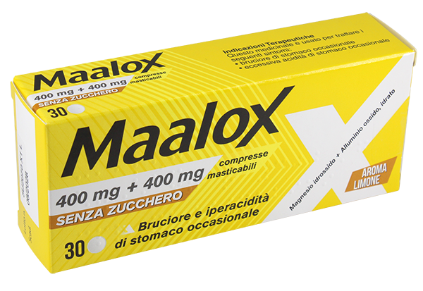 400 mg + 400 mg compresse masticabili senza zucchero aroma limone 30 compresse in blister pvc/al — confronto prezzi