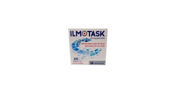 Farmitalia Ilmotask 40Mg Granulato Ketoprofene Sale di Lisina Antidolorifico, 20 Bustine