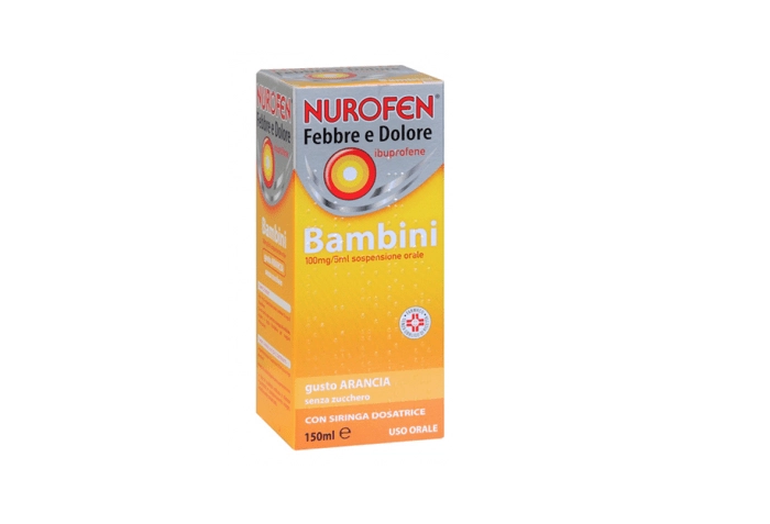Nurofen Febbre E Dolore Bambini 100mg/5ml Sospensione Orale Gusto Arancia150ml