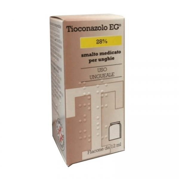 Tioconazolo EG Smalto Medicato per Onicomicosi Trattamento Funghi alle Unghie 12 ml