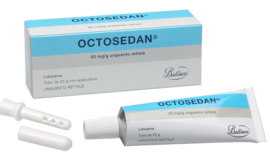 Octosedan 50 mg/g unguento rettale lidocaina — confronto prezzi