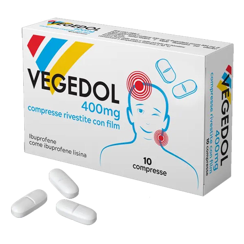 Pietrasanta Pharma Vegedol 400mg Ibuprofene Antinfiammatorio, 10 compresse