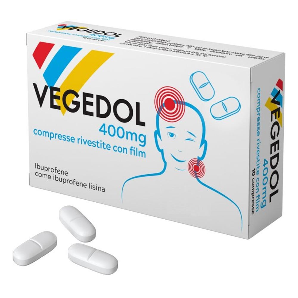 Vegedol 400 mg compresse rivestite con film ibuprofene come ibuprofene lisina
