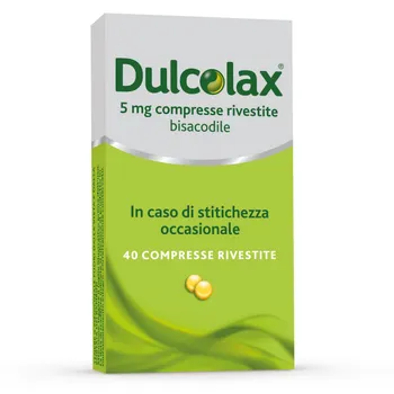 Dulcolax 5mg Bisacodile Trattamento Stitichezza Occasionale, 40 Compresse Rivestite
