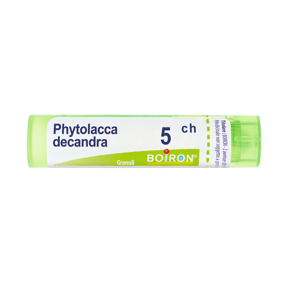 Boiron Phytolacca Decandra 5 CH - Medicinale omeopatico multidose, 80 granuli