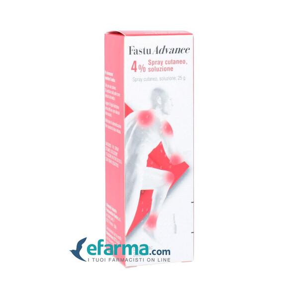 Fastuadvance 4% Spray Cutaneo per Dolori Articolari 25 g — confronto prezzi