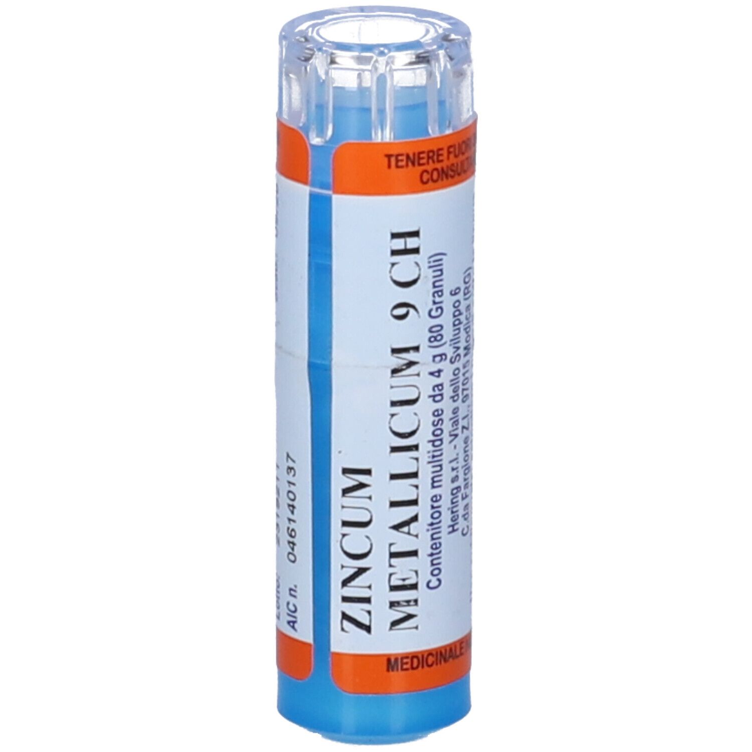 HERING Zincum Metallicum 80 Granuli 9 Ch Contenitore Multidose