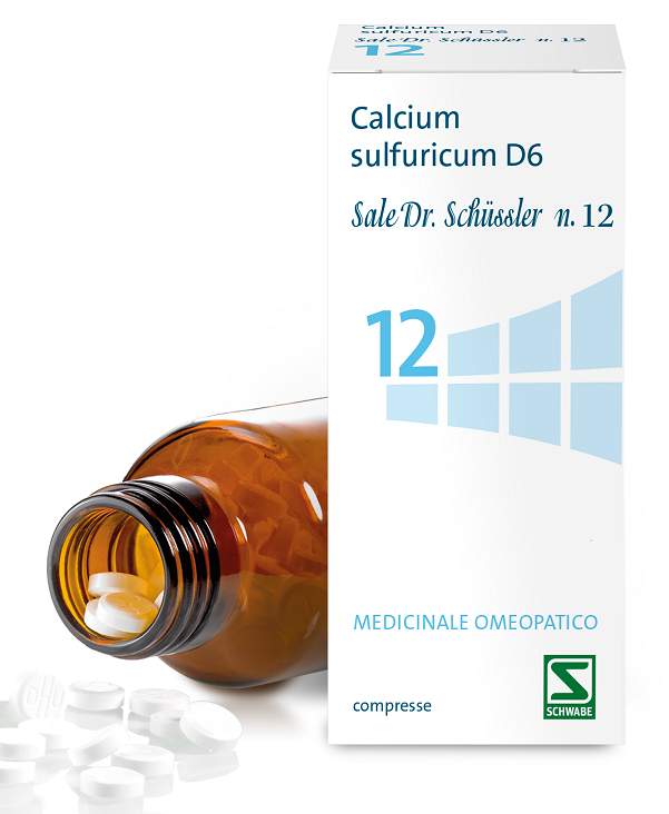 Schwabe Pharma Sali Dr. Schüssler - Calcium sulfuricum D6 Sale Dr. Schüssler N.12 (solfato di calcio), 200 Compresse — confronto prezzi