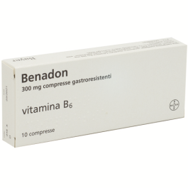 Benadon 300mg Vitamina B6, 10 Compresse Gastroresistenti