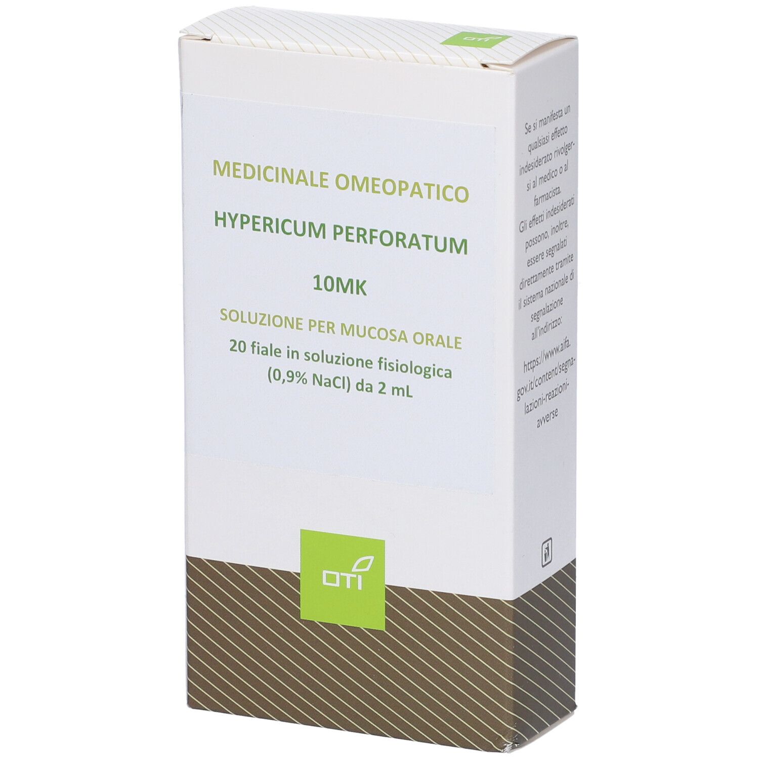 HYPERICUM PERFORATUM*10.000K (10MK) 20 fiale 2 ml soluzionefisiologica per mucosa orale