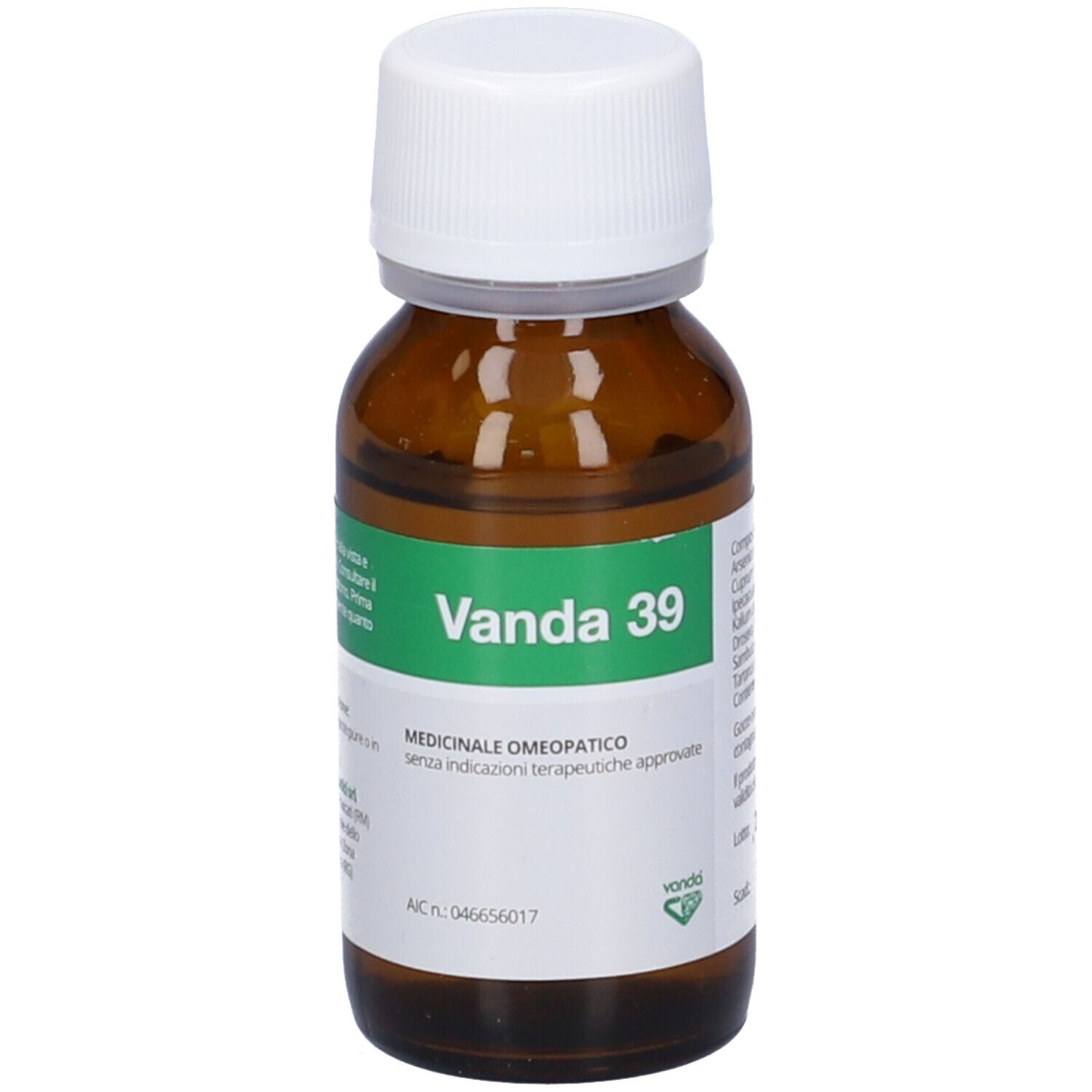 Vanda 39 Medicinale omeopatico Soluzione per uso orale, 30 ml — confronto prezzi