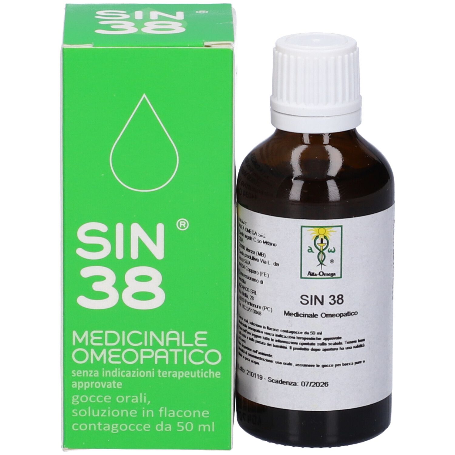 SIN 38 Gtt 50ml — confronto prezzi