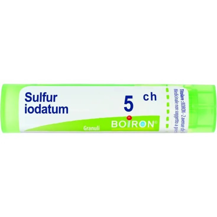 Boiron Sulfur 5 CH - Medicinale omeopatico multidose da 4 g, 80 granuli