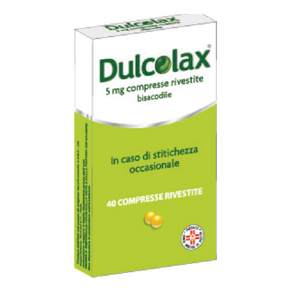 Dulcolax 5mg Bisacodile Stitichezza Occasionale, 40 Compresse Rivestite