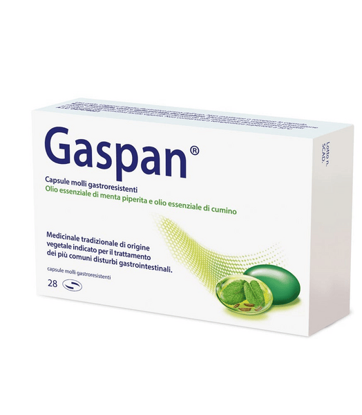 Gaspan Trattamento Disturbi Intestinali 28 Capsule Molli