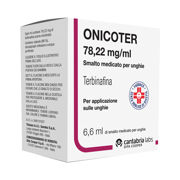 Onicoter Smalto Medicinale 1 flacone 6,6ml