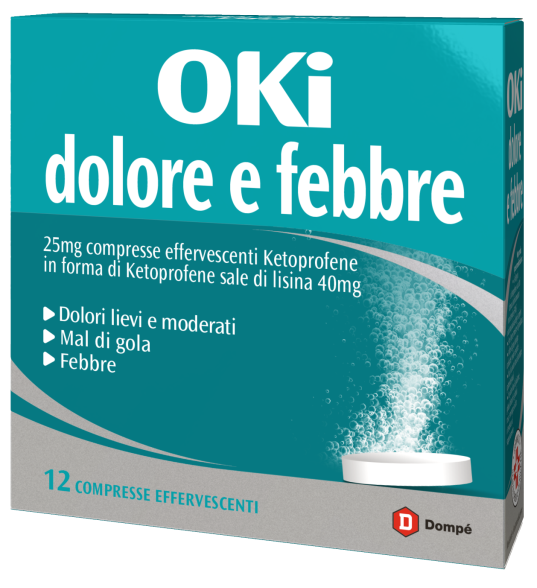 Oki Dolore e Febbre 12 Compresse Effervescenti