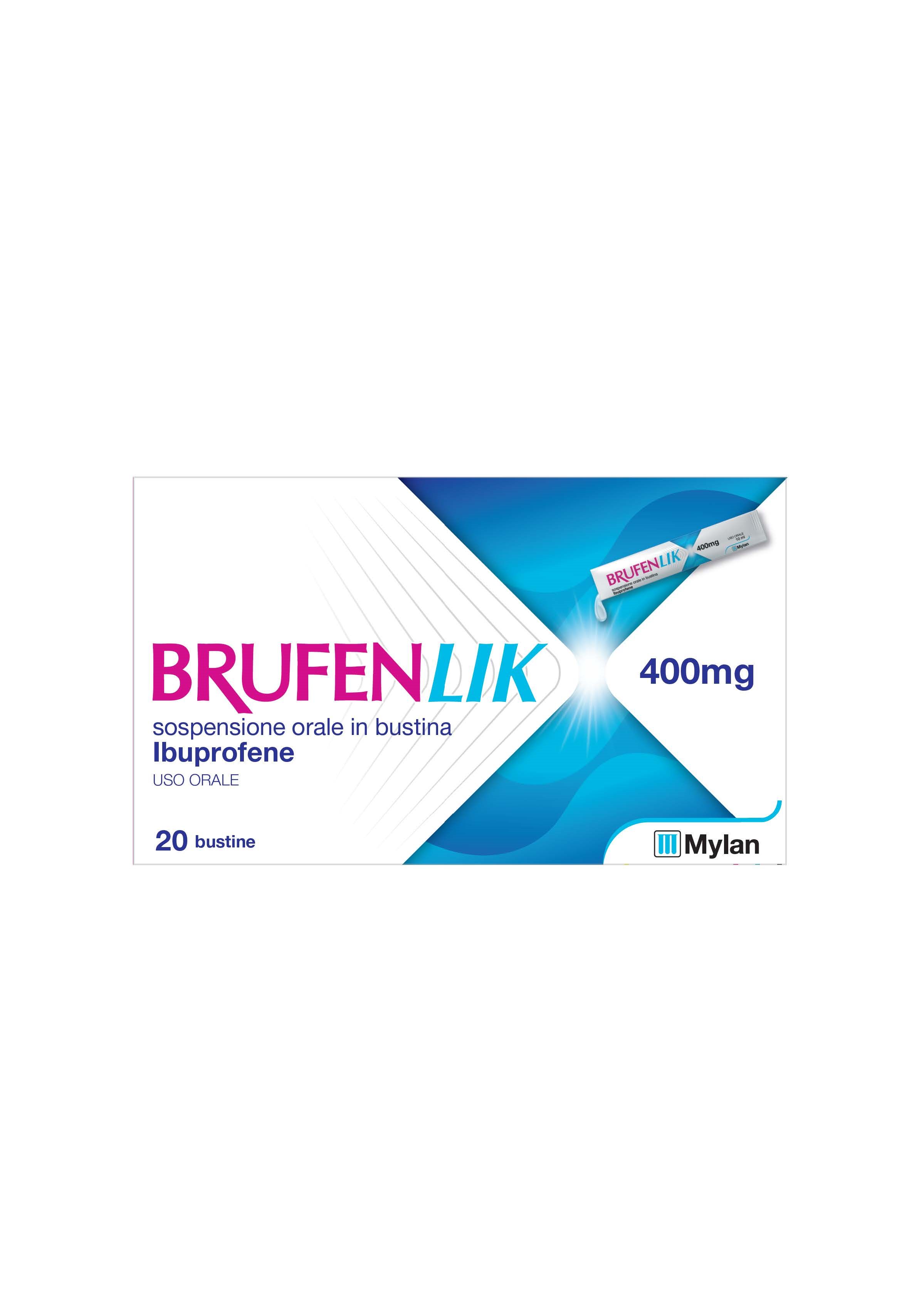 Brufenlik 400 mg Ibuprofene 20 Bustine da 10 ml
