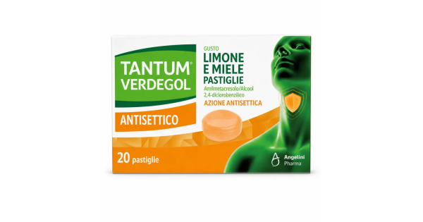 Tantum VerdeGol Antisettico 20 Pastiglie Gusto Limone e Miele — confronto prezzi