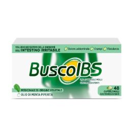 Buscoibs Sollievo Dei Sintomi Della Sindrome Dell'intestino Irritabile 48 Capsule Gastroresistenti Da 0,2ml