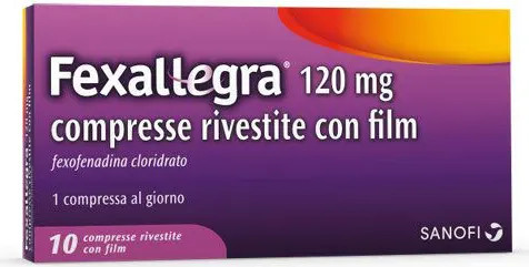Fexallegra Antistaminico per Allergia Stagionale 120mg, 10 Compresse