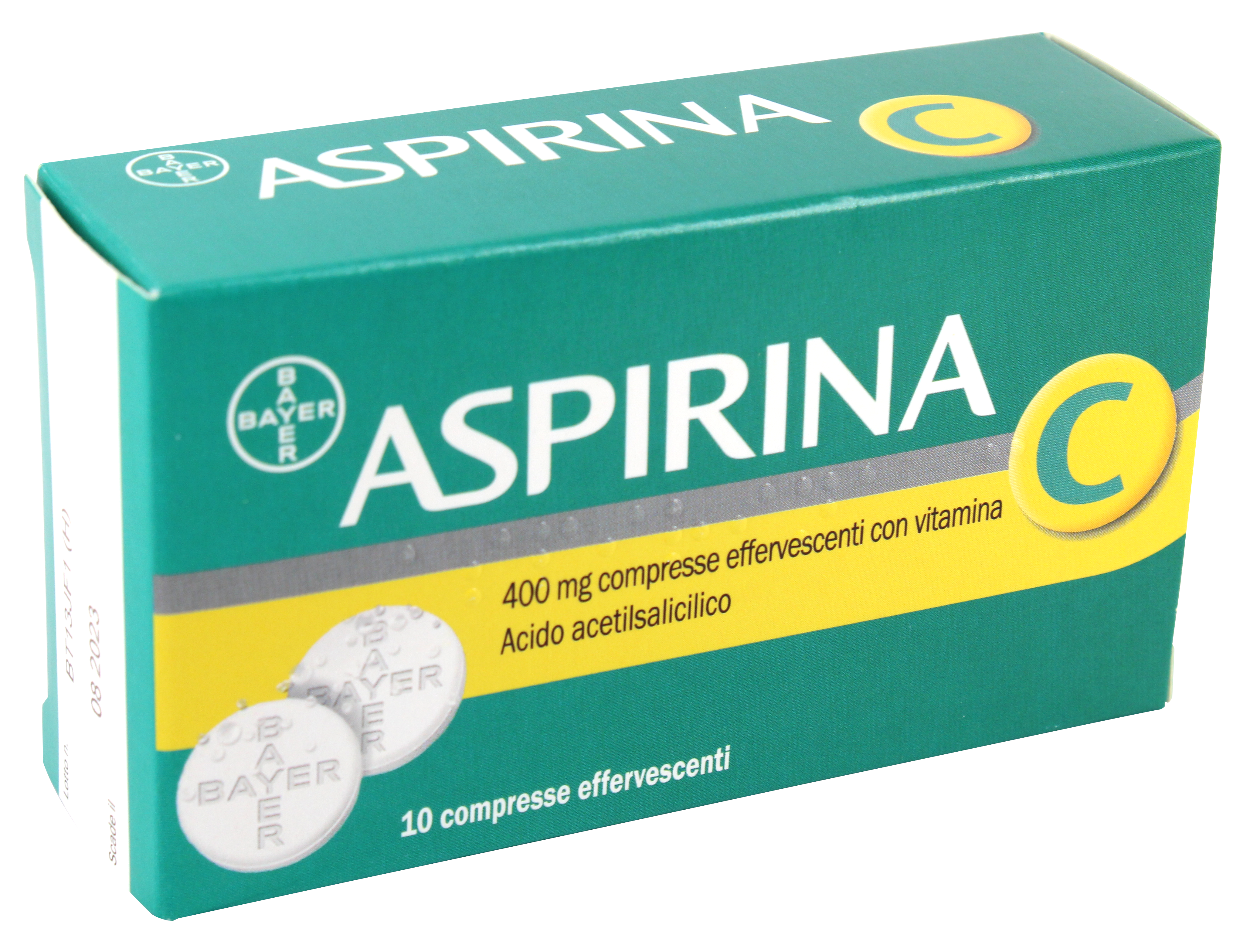 Aspirina C 400+240mg Antinfiammatorio Antinfluenzale 10 Compresse Effervescenti