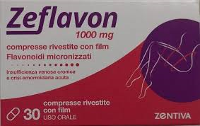 Zeflavon 1000 mg compresse rivestite con film flavonoidi micronizzati, come diosmina e altri flavonoidi espressi come esperidina