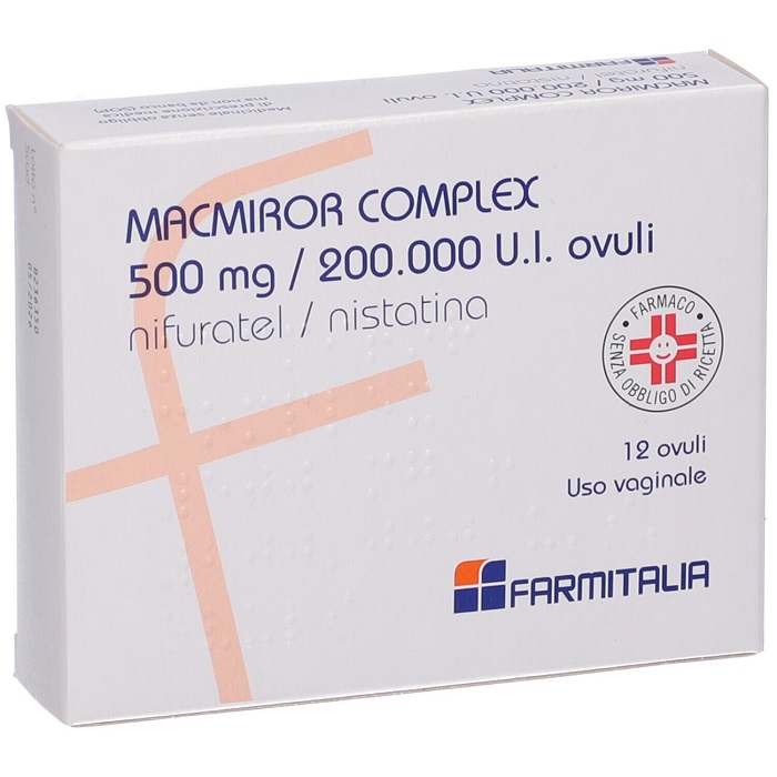 Macmiror Complex 500mg/200.000 U.i. 12 Ovuli Vaginali