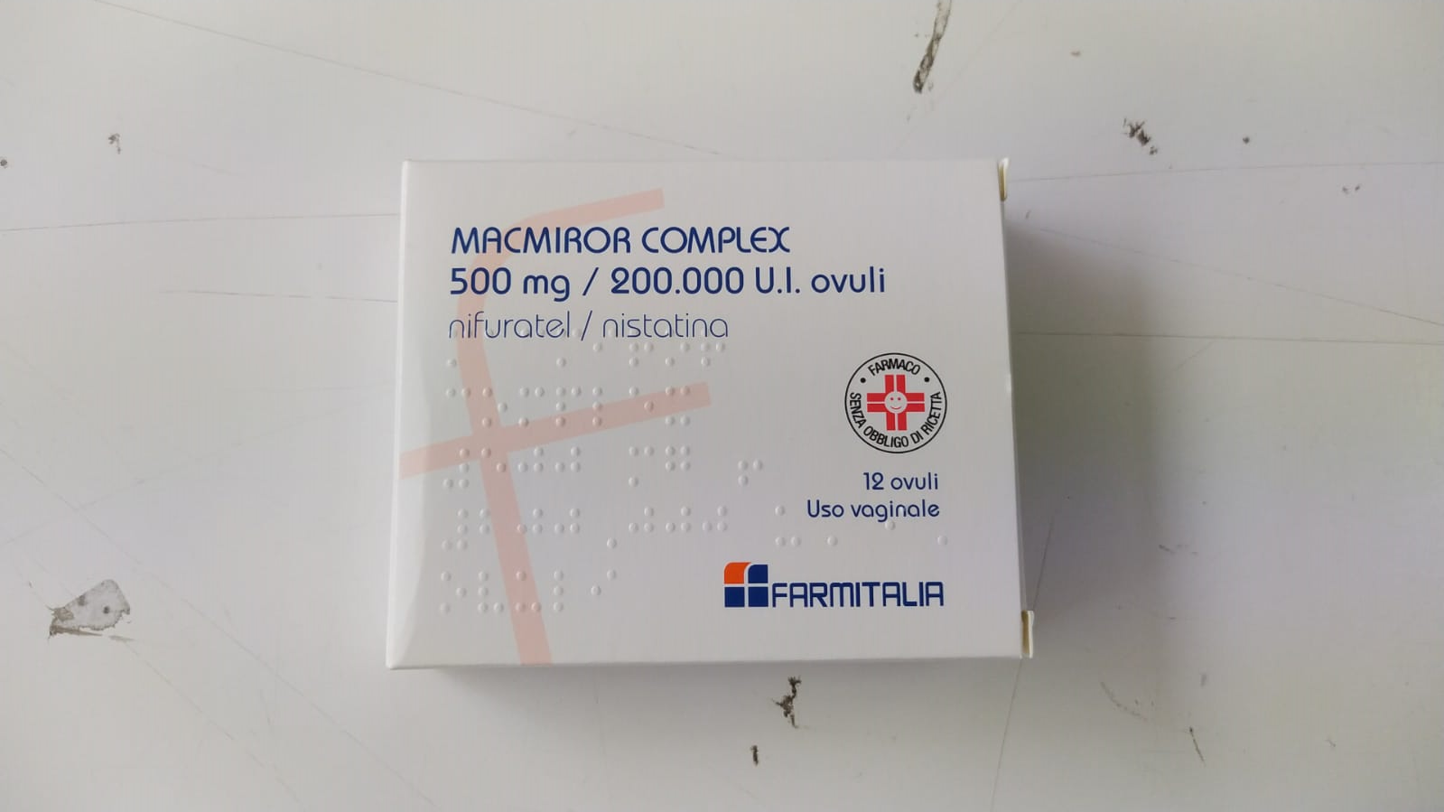 Macmiror Complex 500mg + 200.000 U.i. Antinfettivo E Antisettico Ginecologico 12 Ovuli Vaginali