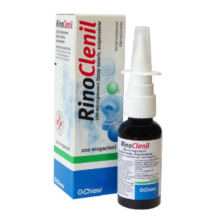 Rinoclenil 100mcg Trattamento Della Rinite Allergica 200 Erogazioni Spray Nasale 30ml