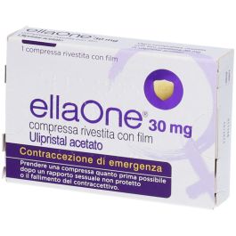 Ellaone 30mg Ulipristal Acetato Contraccezione di Emergenza, 1 Compressa Rivestita