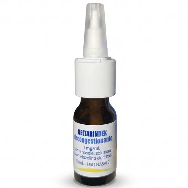 Deltarindek Naso Chiuso 10 ml Spray Nasale Decongestionante Xilometazolina per Adulti
