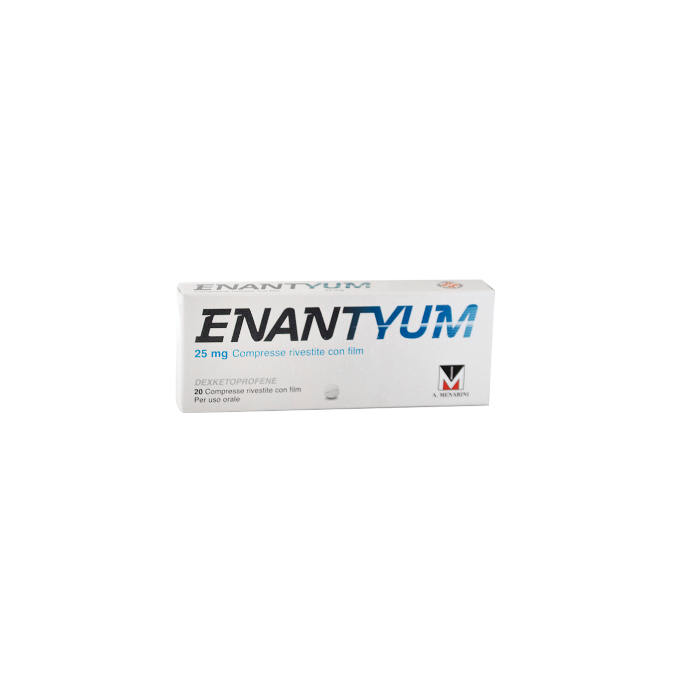 Menarini Enantyum 25Mg Dexketoprofene per Dolore Lieve e Moderato 20 Compresse Rivestite