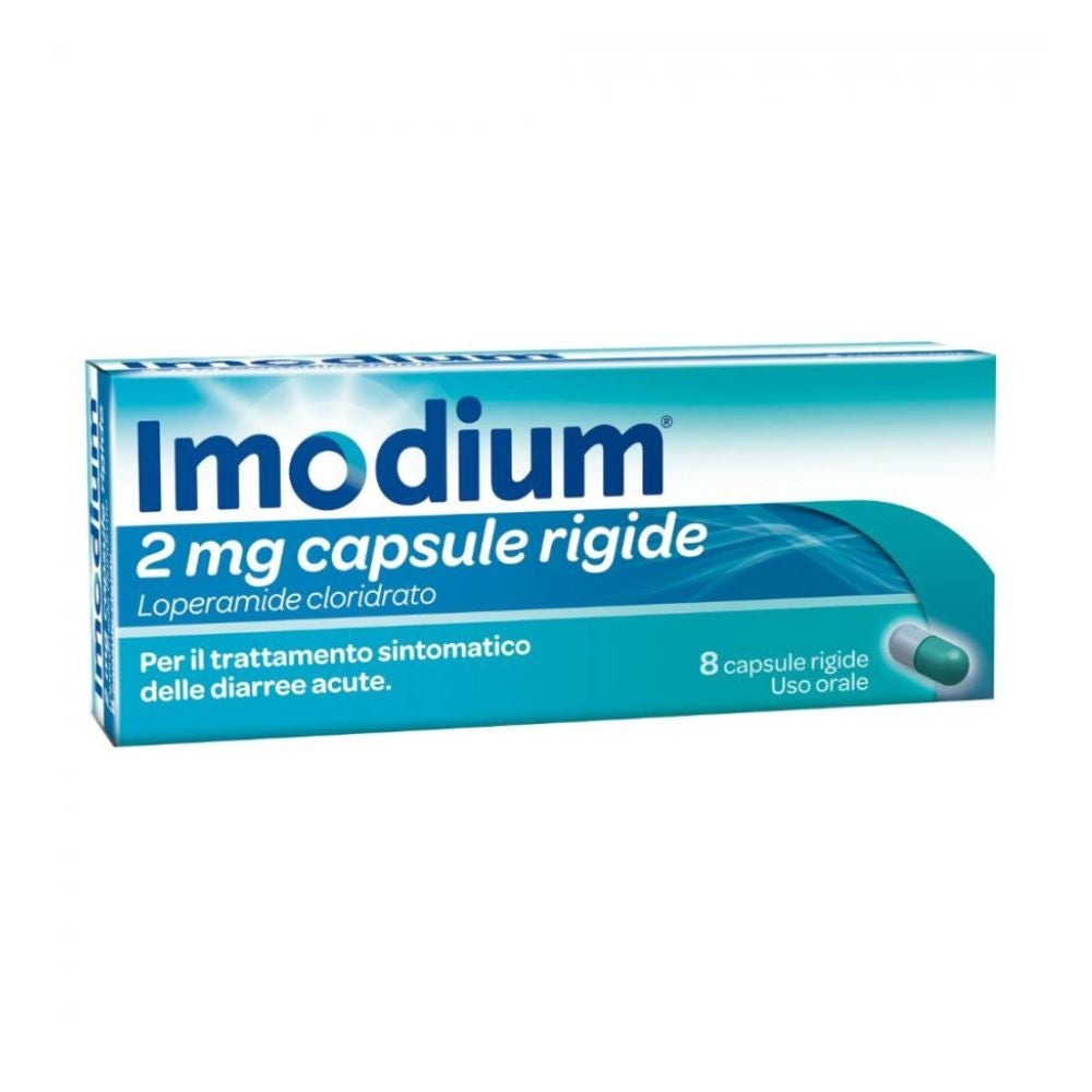 Imodium 2mg Trattamento Sintomatico Delle Diarree Acute 8 Capsule Rigide — confronto prezzi