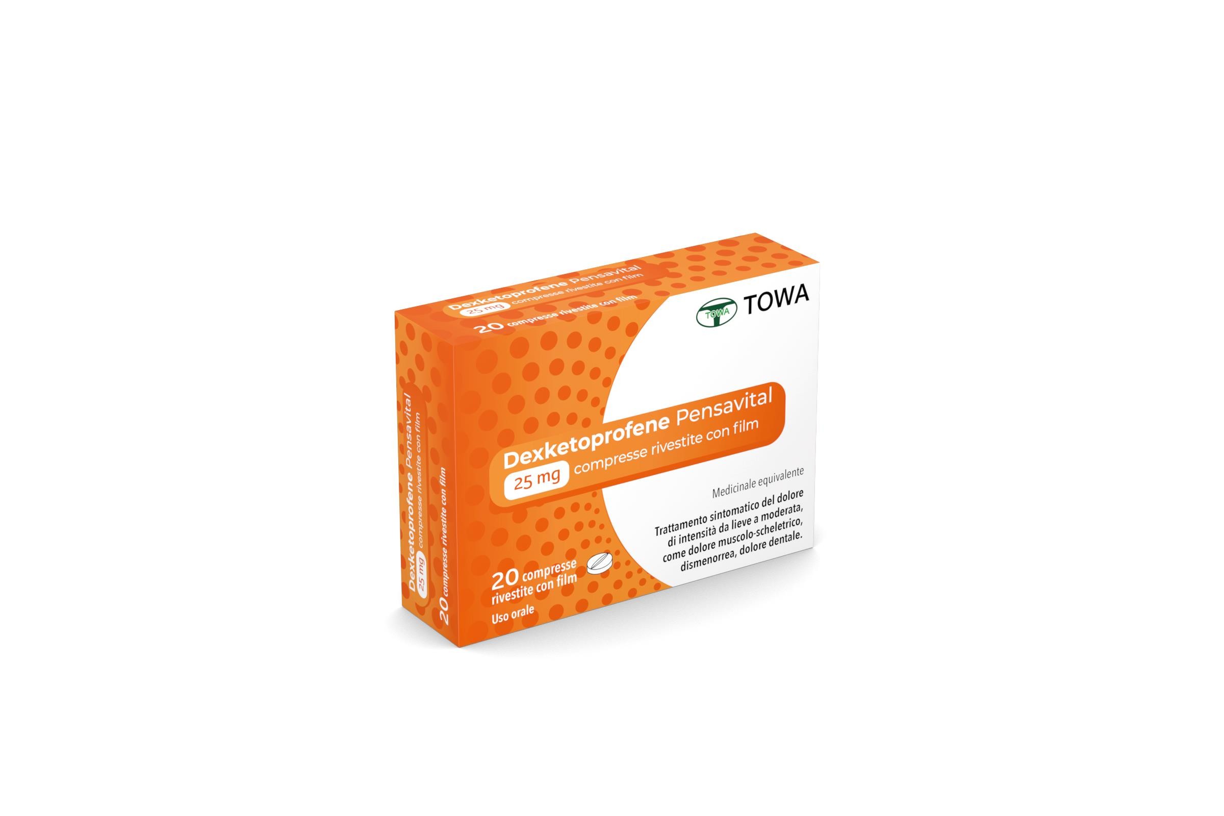 DEXKETOPROFENE 25mg 20 Cpr PNS