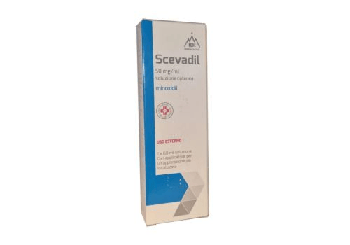 Scevadil Minoxidil 50 mg/ml Soluzione Cutanea per Caduta dei Capelli 60 ml