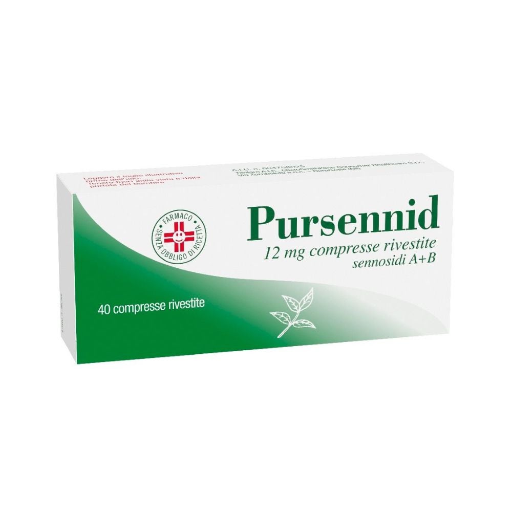 Pursennid Lassativo Stimolante Intestino Stitichezza Occasionale, 40 compresse
