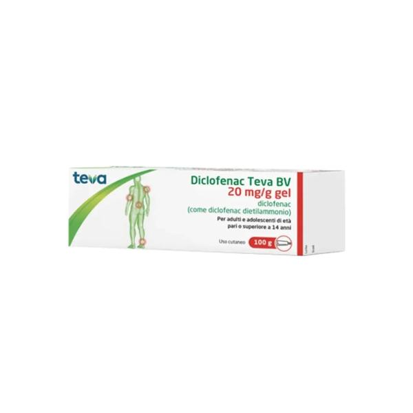 Diclofenac Gel Antinfiammatorio 20mg/g Dolori Muscolari 100g