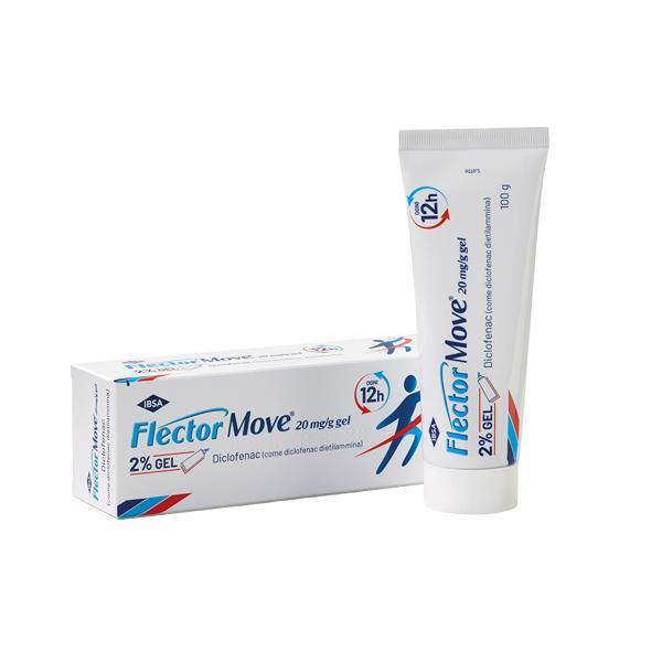FlectorMove Gel 2% 100g Diclofenac Antinfiammatorio per Dolori Muscolari, Distorsioni e Contusioni